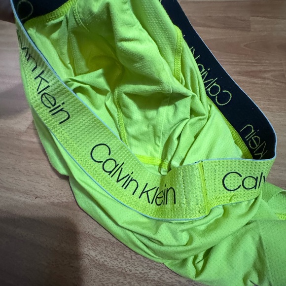 Calvin Klein neon yellow boxer briefs Small - Picture 6 of 9